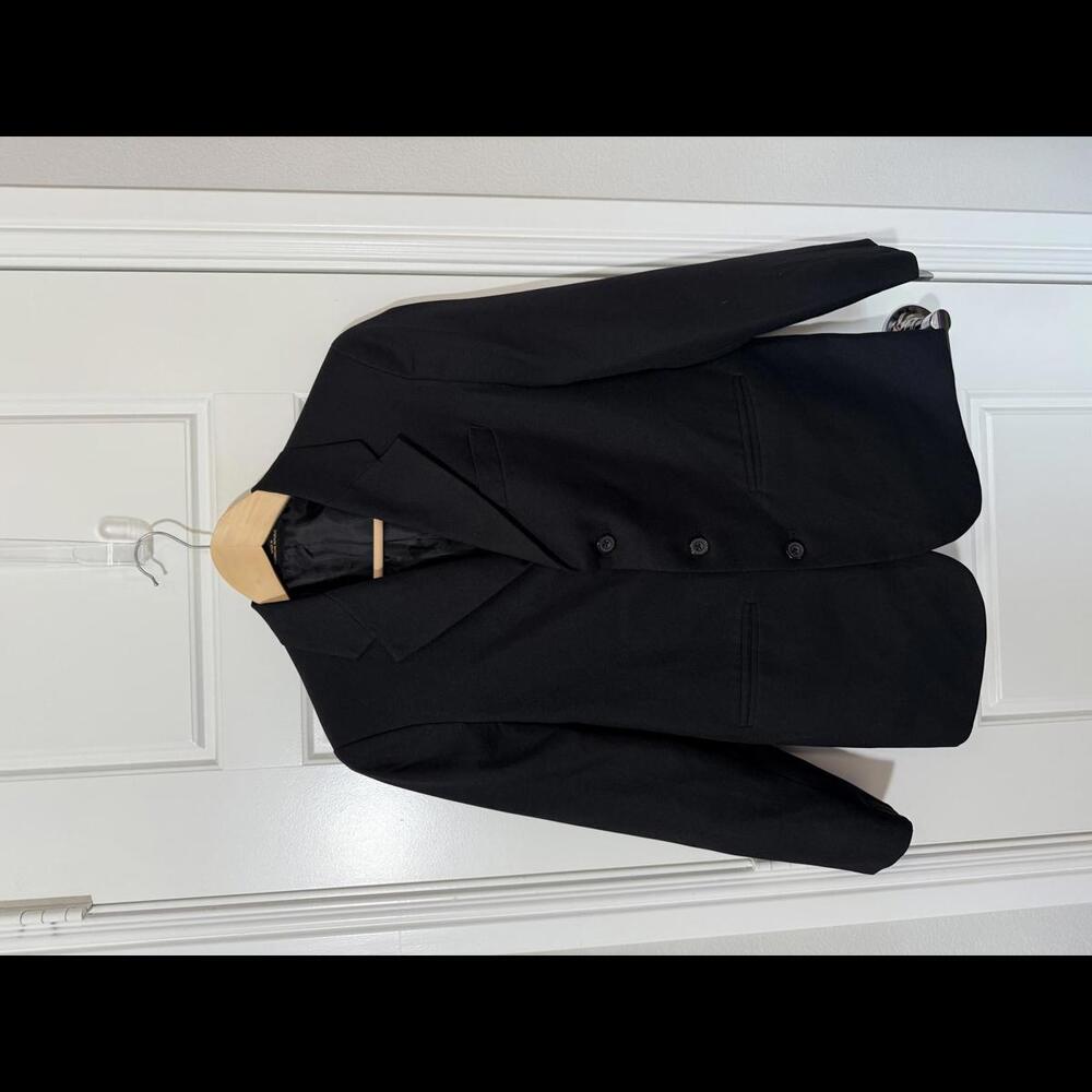 Retro Boys Suits Jacket for Kids Size 14 Black Blazer 3 Buttons